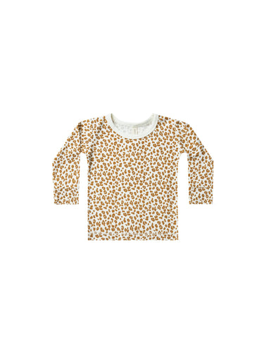 Quincy Mae Bamboo Longsleeve Top, Cheetah